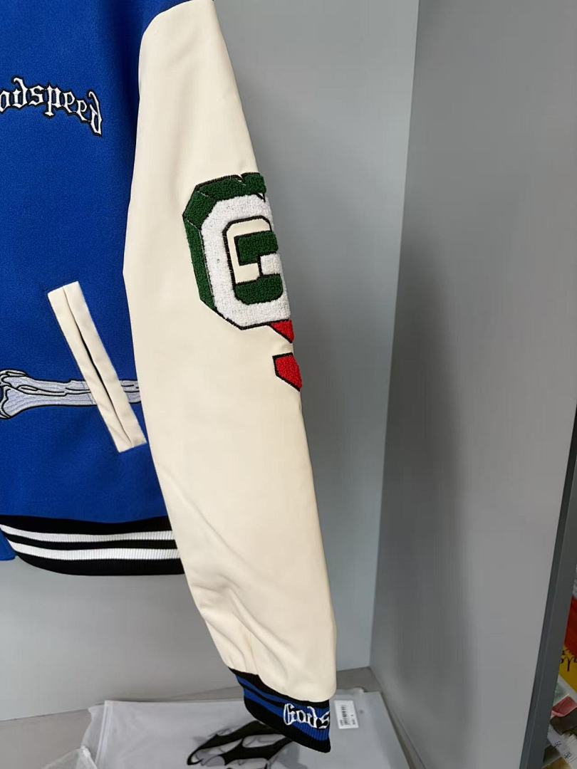 GODSPEED Skeleton Graphic Varsity Jacket