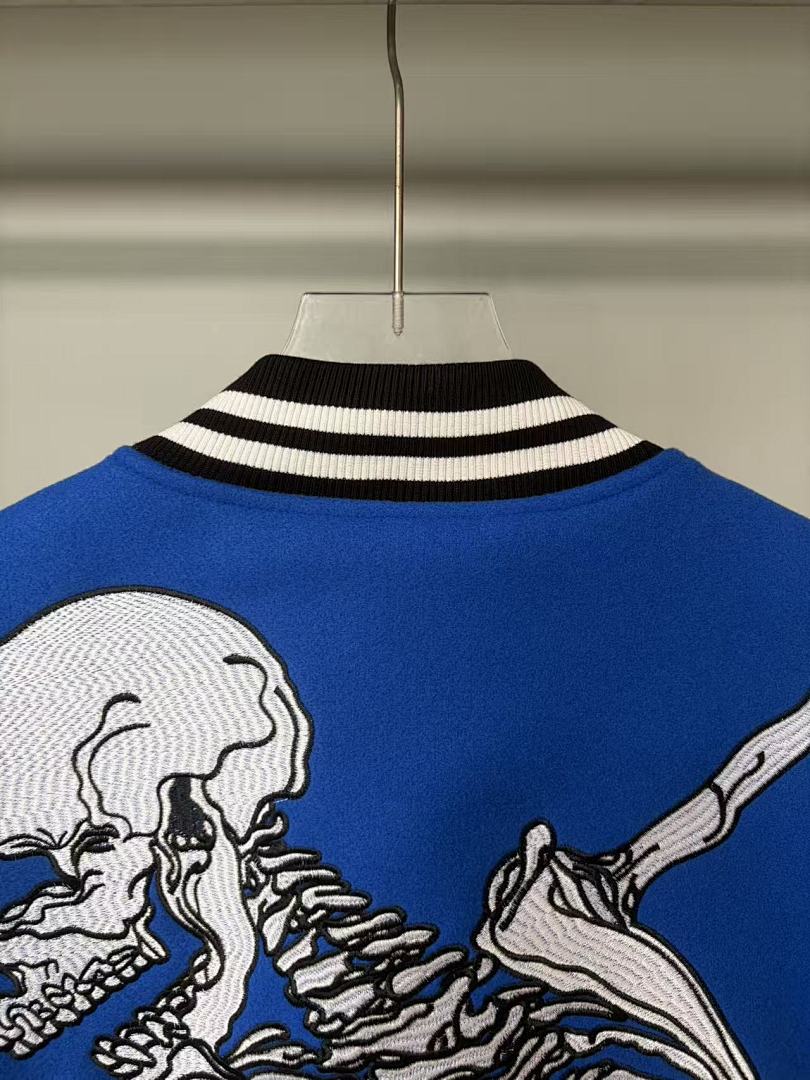 GODSPEED Skeleton Graphic Varsity Jacket