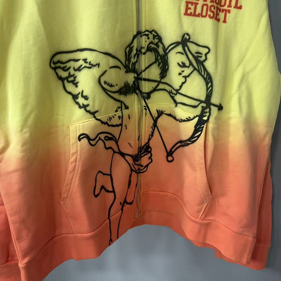 MIXED EMOTION Never Die Graphic Zip-Up Hoodie