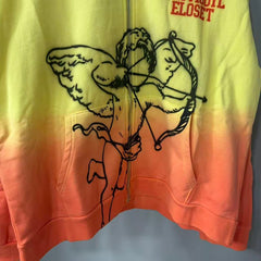 MIXED EMOTION Never Die Graphic Zip-Up Hoodie