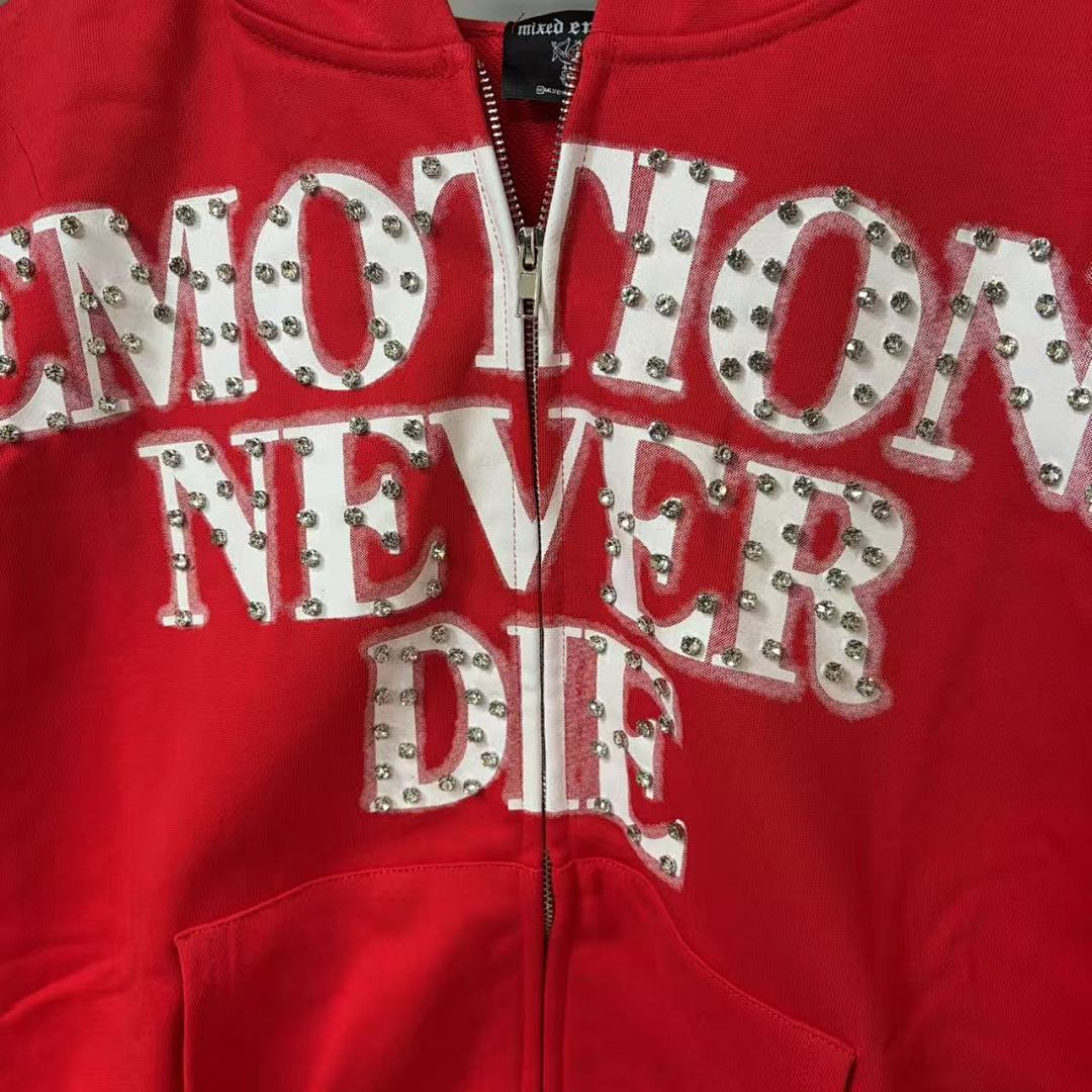 MIXED EMOTION Never Die Wing Graphic Hoodie