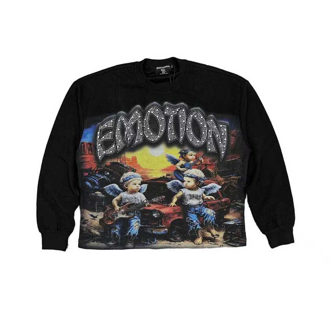 MIXED EMOTION Retro Character Graphic Crewneck