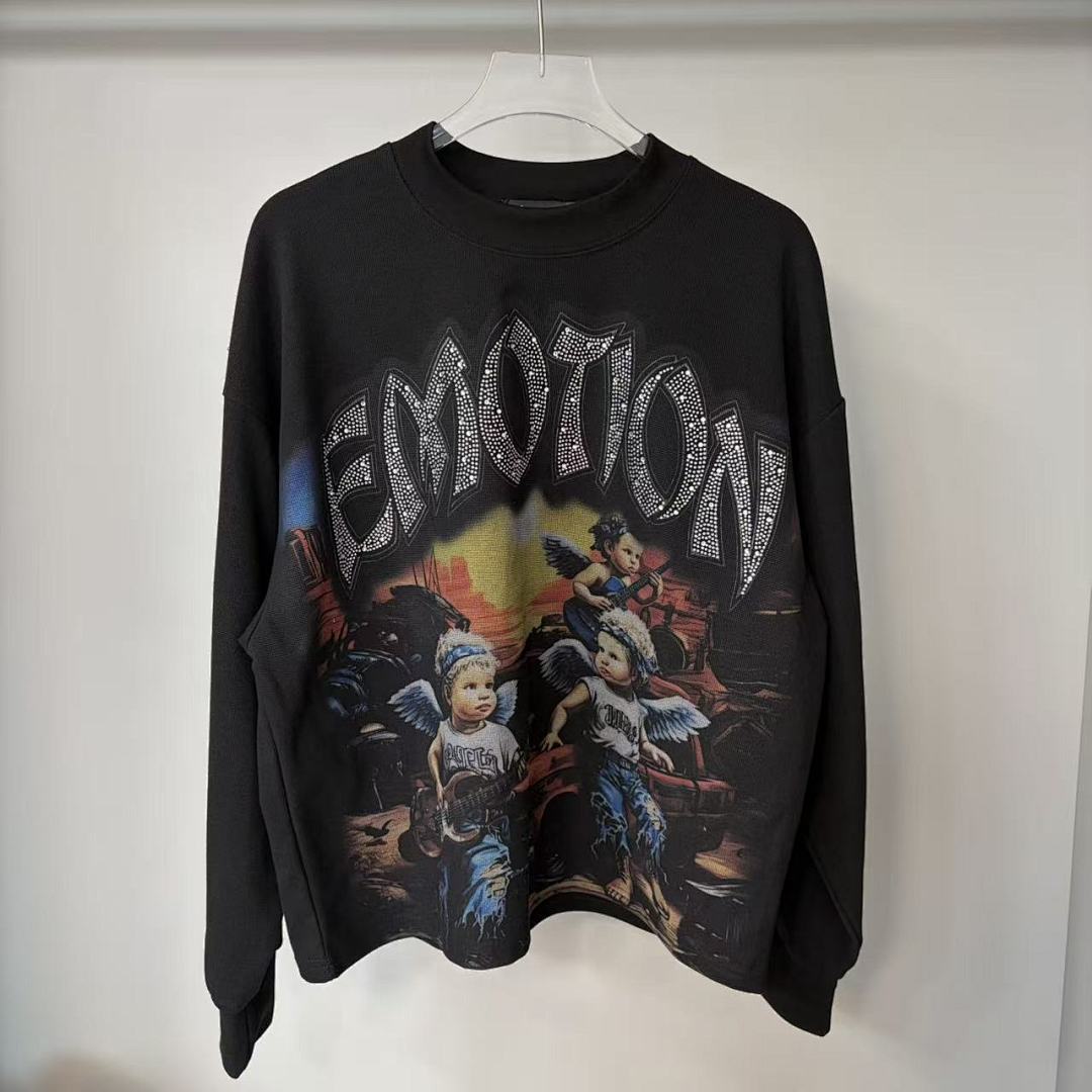 MIXED EMOTION Retro Character Graphic Crewneck