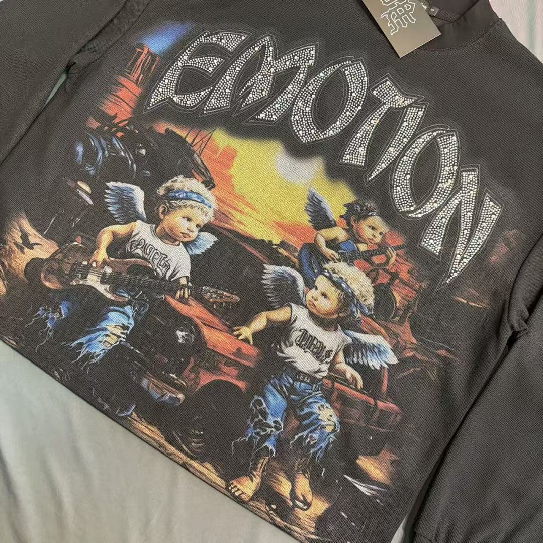 MIXED EMOTION Retro Character Graphic Crewneck