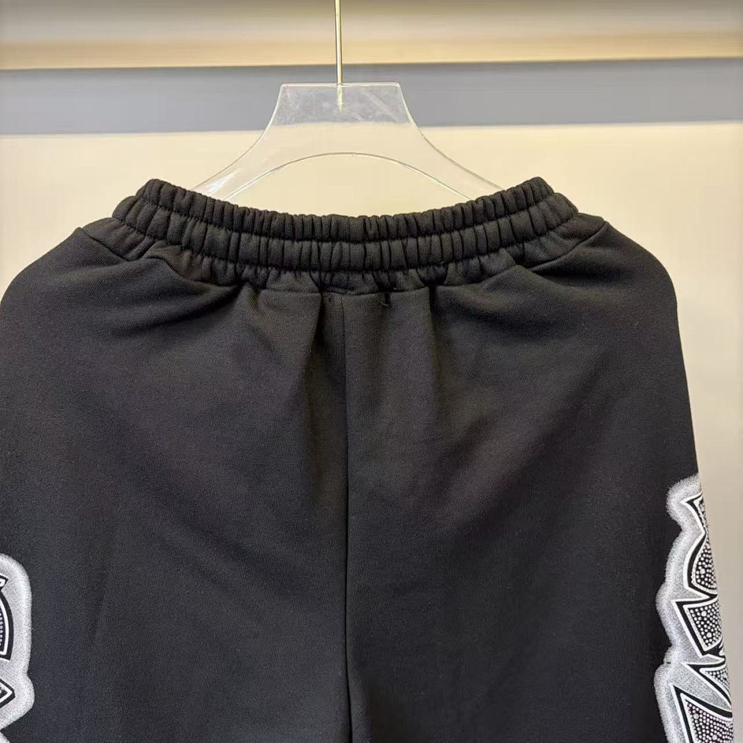 MIXED EMOTION Side Panel Graphic Wide-Leg Pants