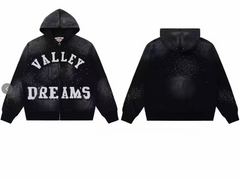 Vale Forever Black Dreams Rhinestone Graphic Hoodie