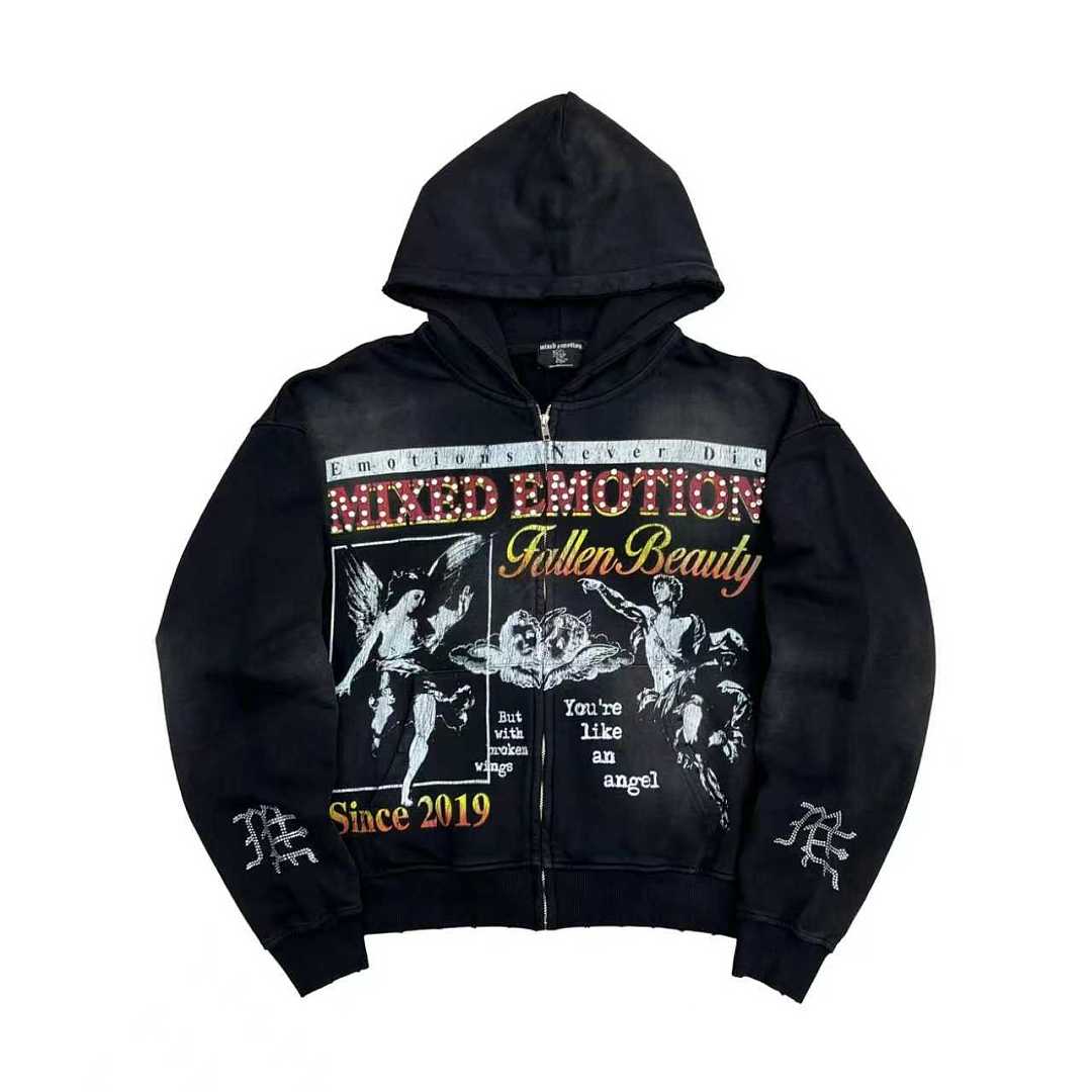 MIXED EMOTION Since 2019 Graphic Pullover Hoodie