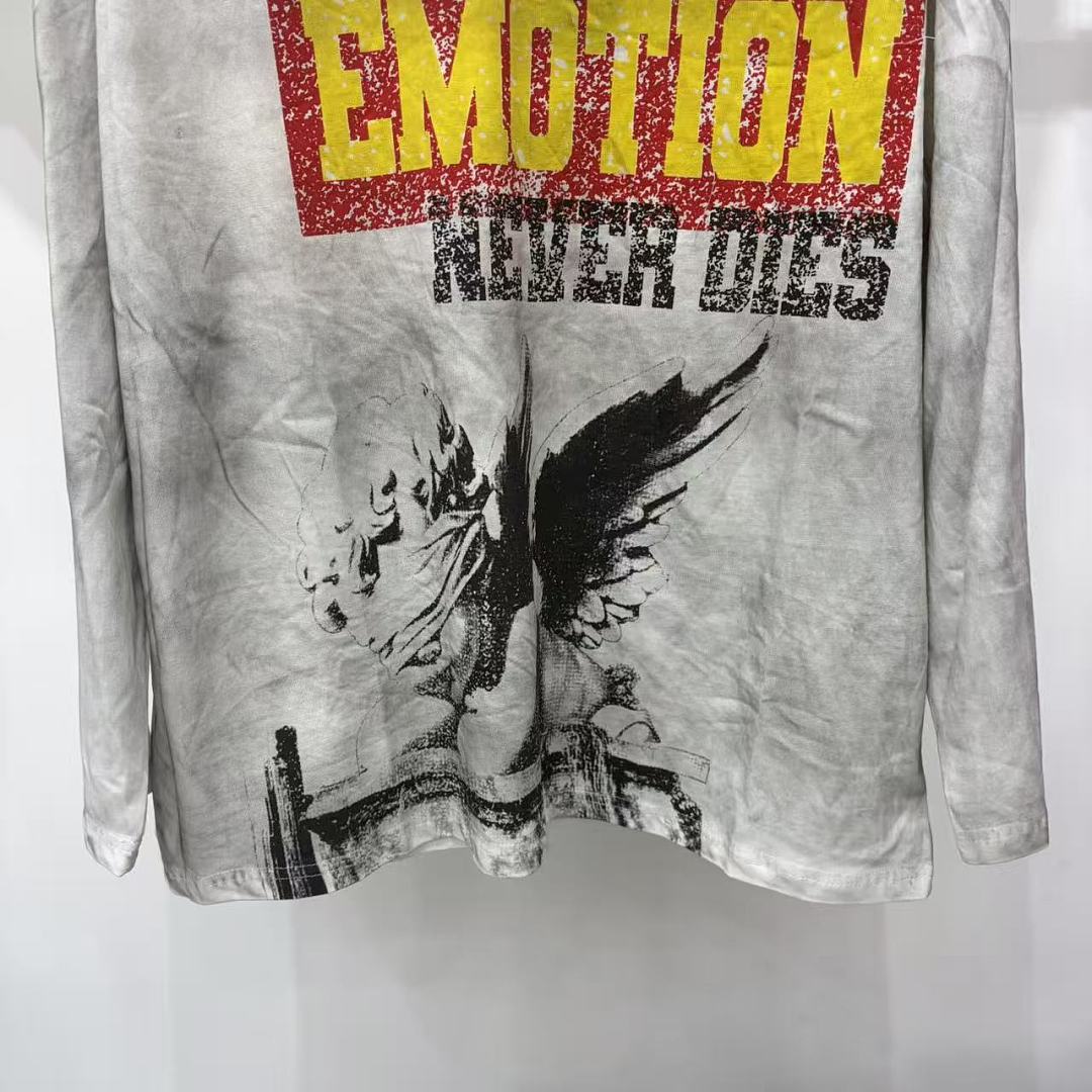 MIXED EMOTION Eagle Graphic Long Sleeve Streetwear Top