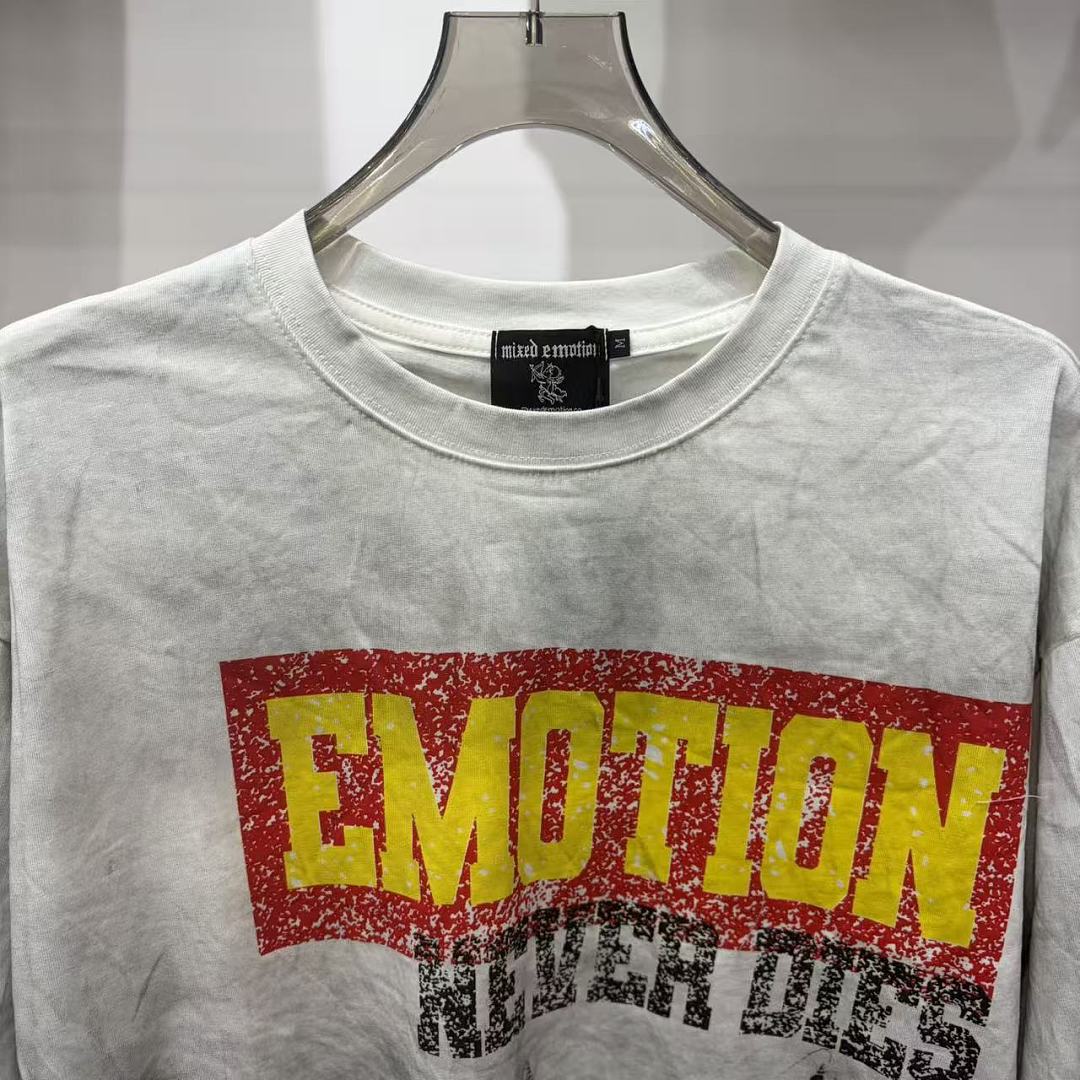 MIXED EMOTION Eagle Graphic Long Sleeve Streetwear Top