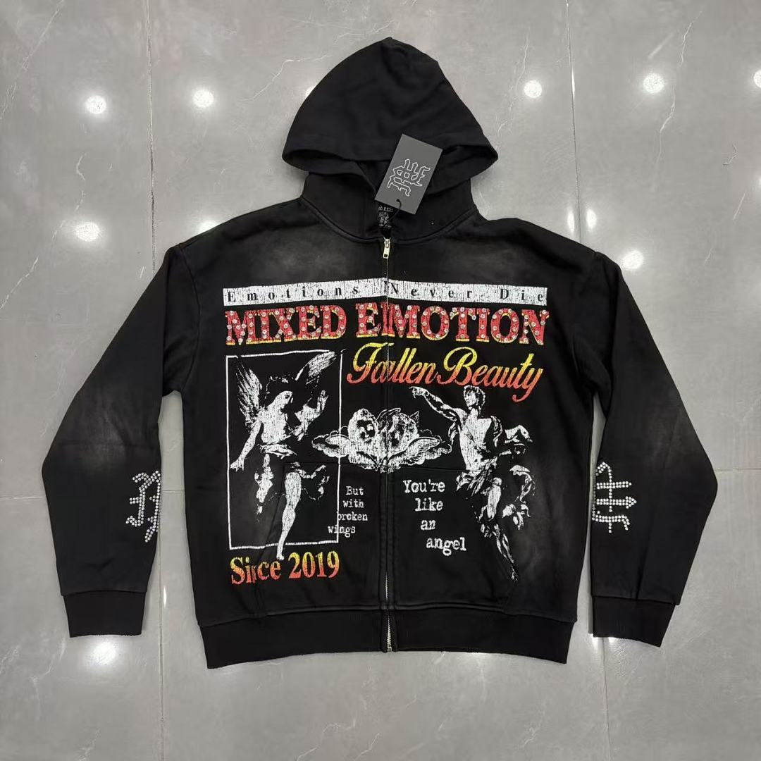 MIXED EMOTION Since 2019 Graphic Pullover Hoodie