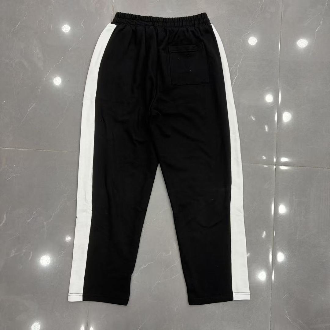 MIXED EMOTION Cross Logo Side Stripe Track Pants