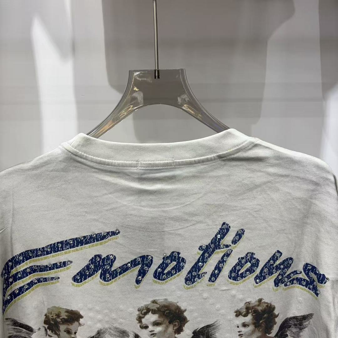 MIXED EMOTION Vintage Graphic Long Sleeve Streetwear Top