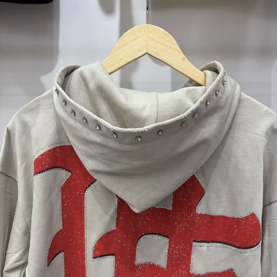 MIXED EMOTION Vintage Motorcycle Graphic Hoodie