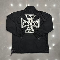 MIXED EMOTION Lightweight Utility Zip Jacket