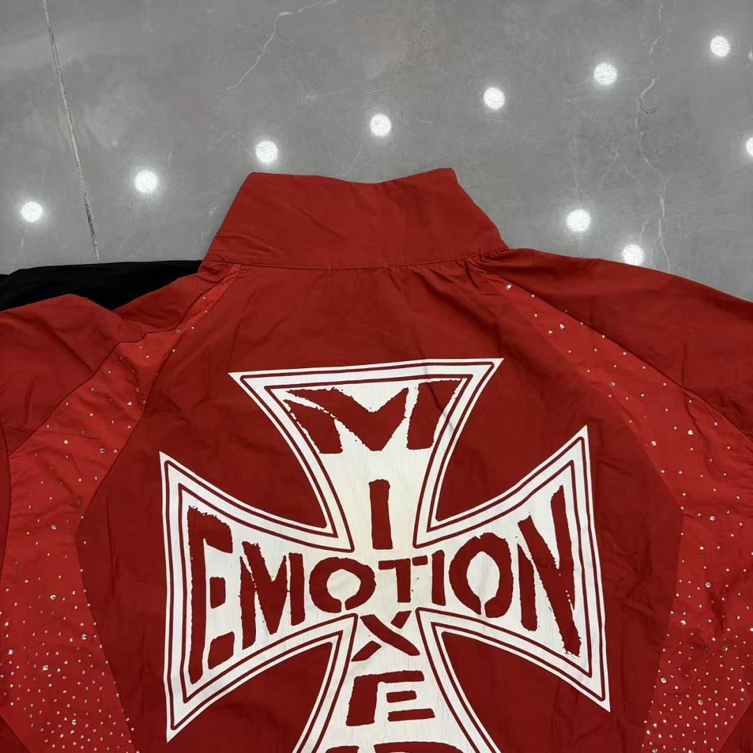 MIXED EMOTION Lightweight Utility Zip Jacket