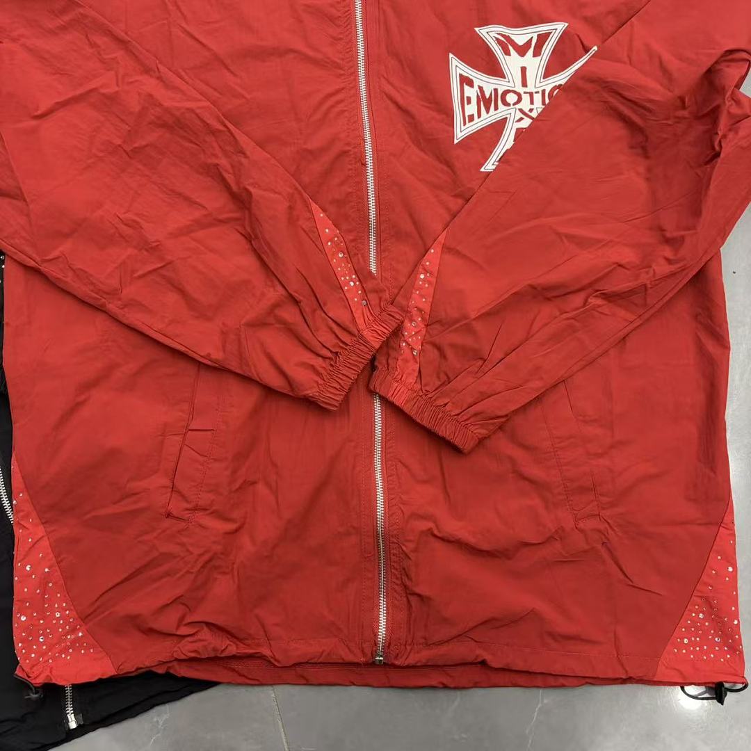 MIXED EMOTION Lightweight Utility Zip Jacket