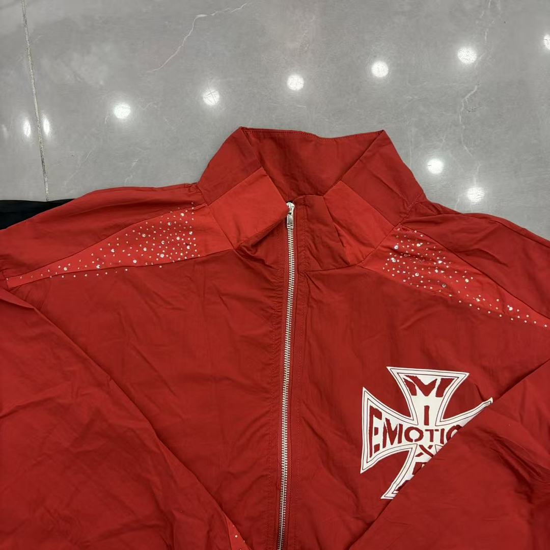 MIXED EMOTION Lightweight Utility Zip Jacket