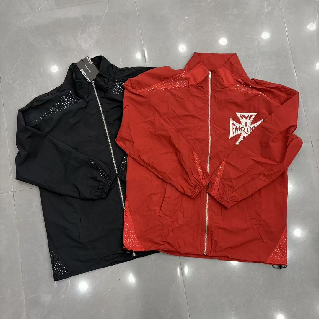 MIXED EMOTION Lightweight Utility Zip Jacket