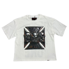 GODSPEED Motorcycle Skull Graphic T-Shirt