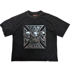 GODSPEED Gothic Cross Graphic Street T-Shirt