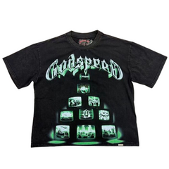 GODSPEED Neon Logo Graphic Street T-Shirt