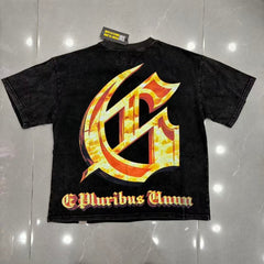 GODSPEED Skull Graphic Vintage Street T-Shirt