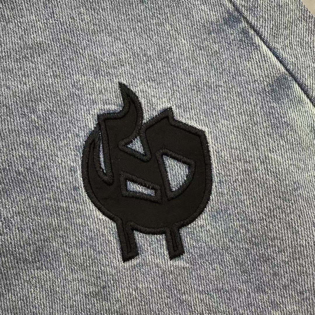 GODSPEED Graphic Patchwork Denim Shorts