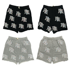 MIXED EMOTION Script Graphic Casual Shorts