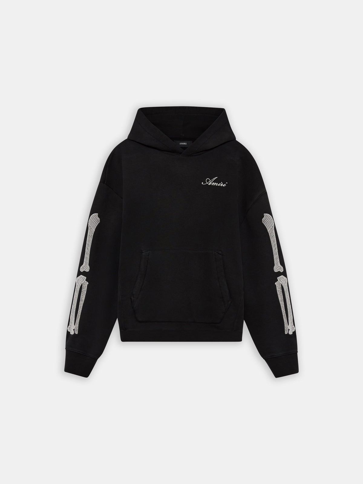 BONES OVERSIZED HOODIE - Black