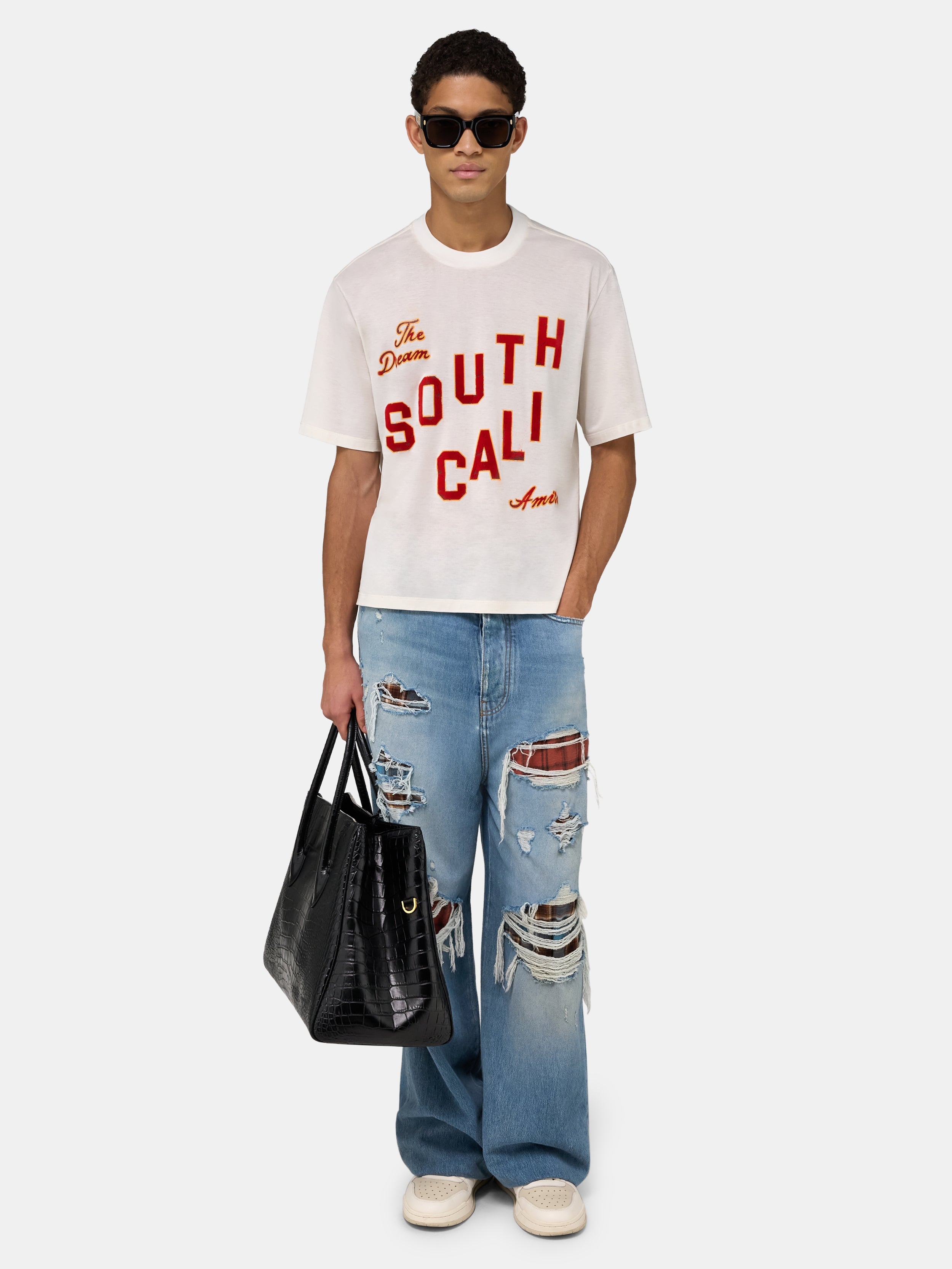 SOUTH CALI BOX TEE - Ivory