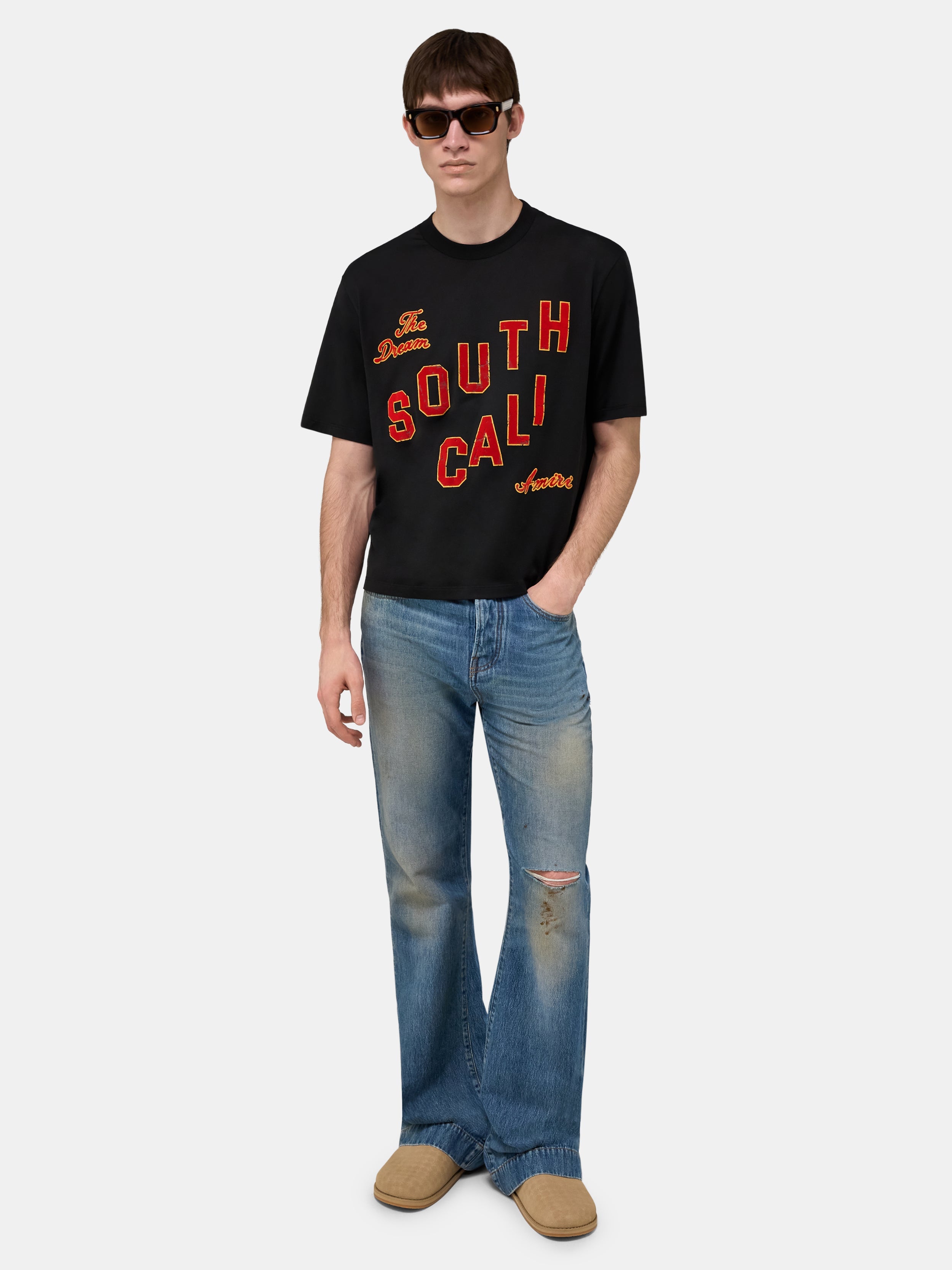 SOUTH CALI BOX TEE - Black