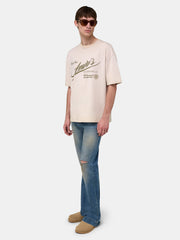 AMIRI QUALITY GOODS OVERSIZED TEE - Alabaster