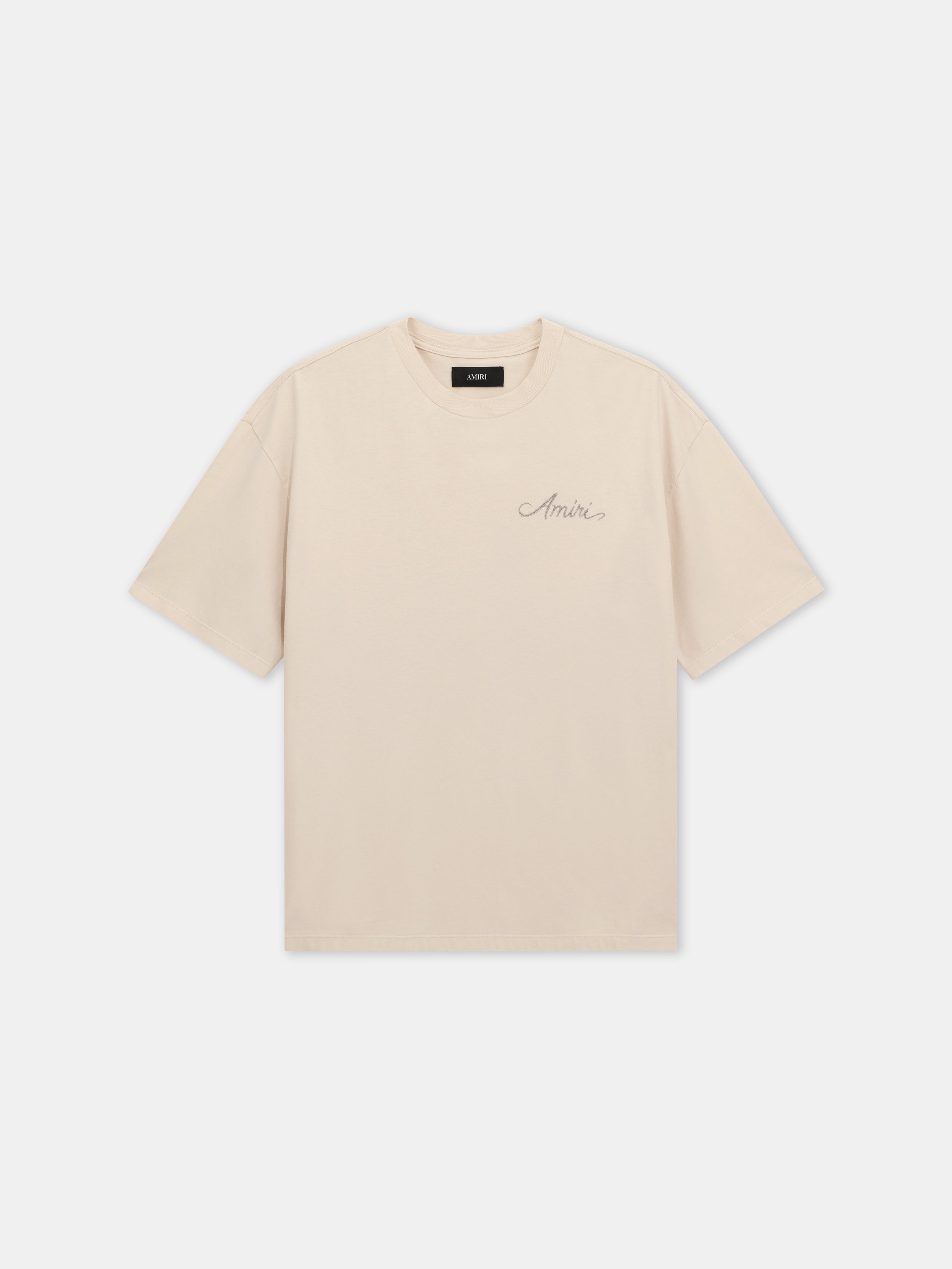 MA QUAD CHECKERBOARD OVERSIZED TEE - Alabaster