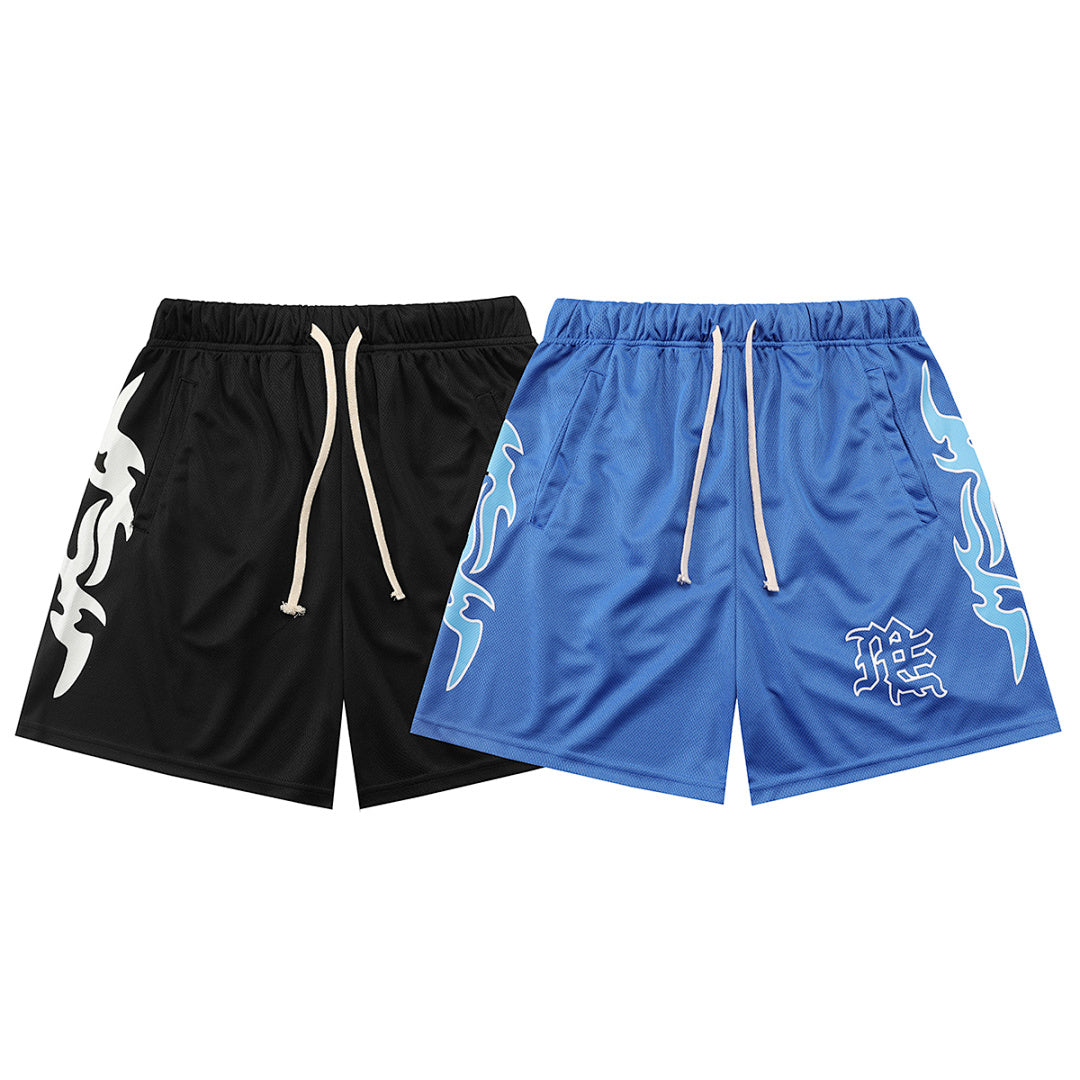 MIXED EMOTION Wing Graphic Relaxed Shorts