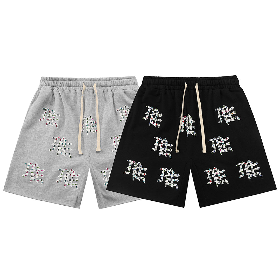 MIXED EMOTION Script Graphic Casual Shorts
