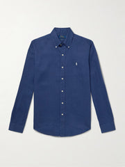 Polo Ralph Lauren - Linen Shirt - Navy with White Pony