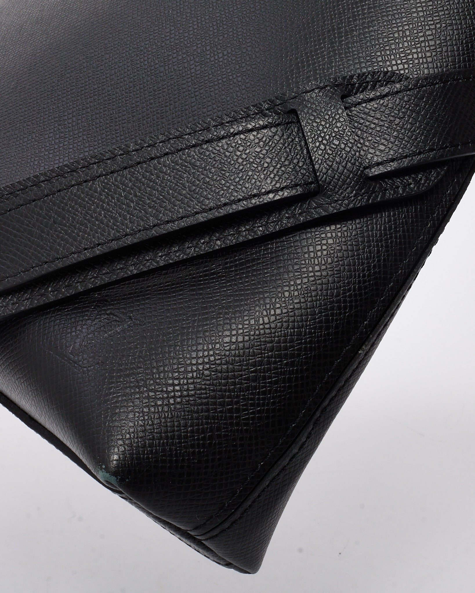Louis Vuitton Black Taiga Leather Anton Soft 2Way Briefcase
