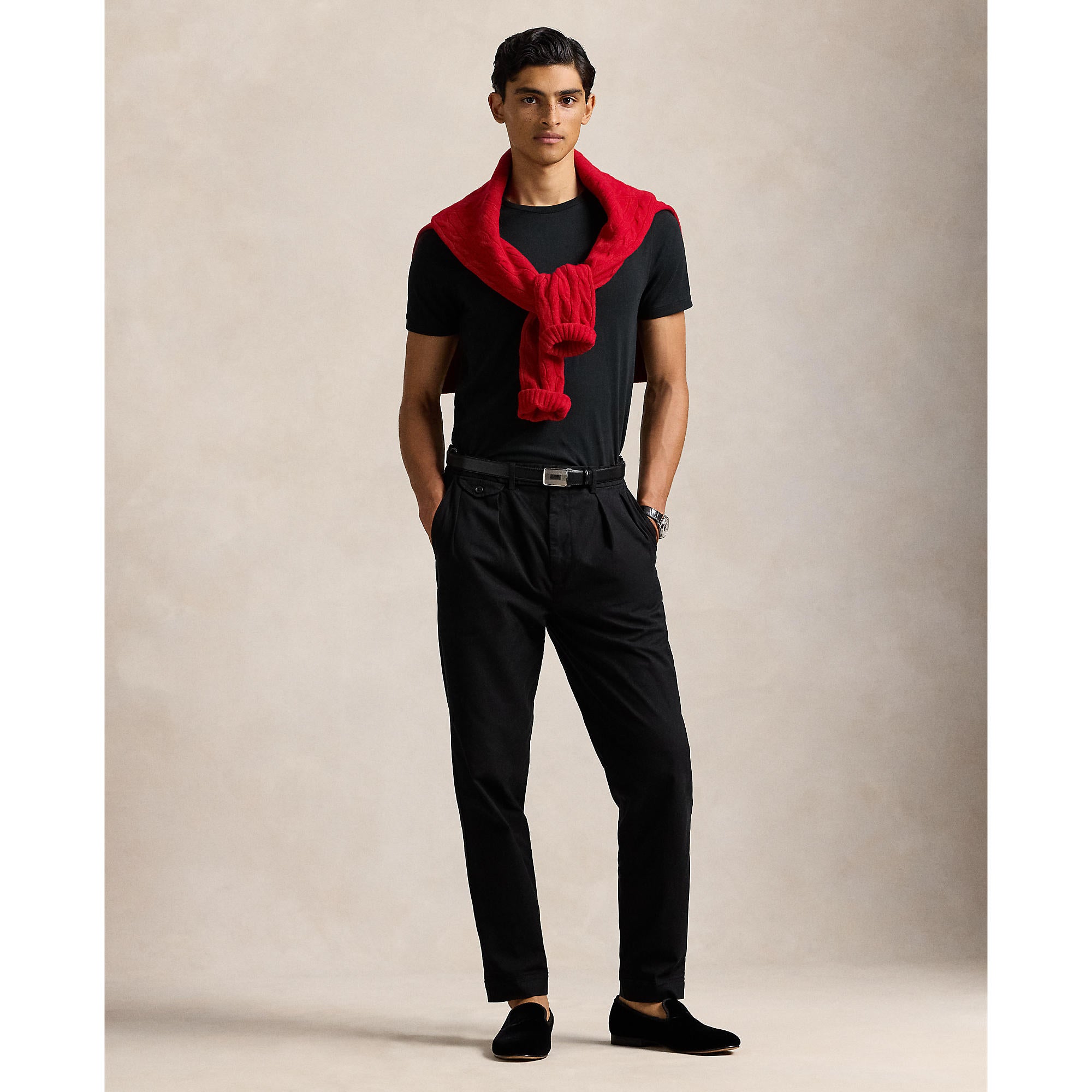 Polo Ralph Lauren - Custom Fit Jersey Crewneck T-Shirt - Black