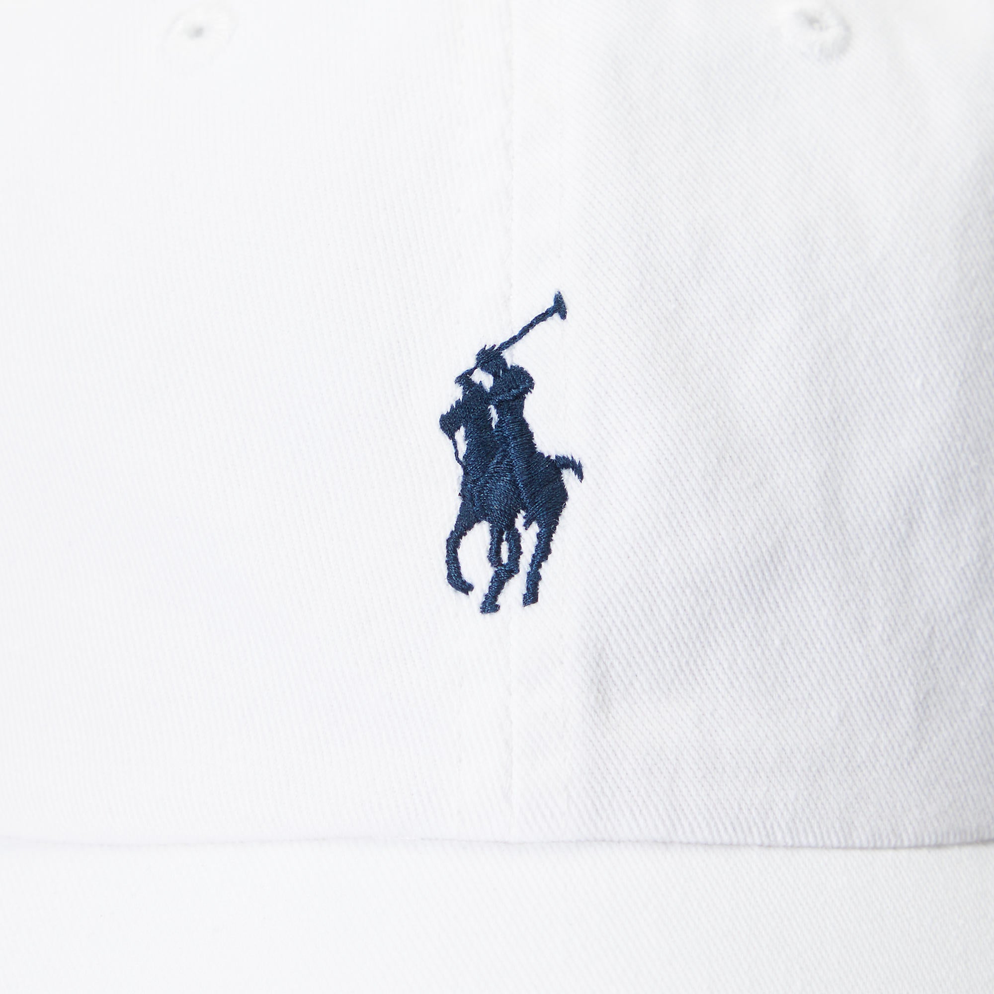 Polo Ralph Lauren - Chino Cap - White with Navy Pony