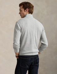 Polo Ralph Lauren - Luxury Jersey Quarter Zip Sweatshirt - Andover Heather