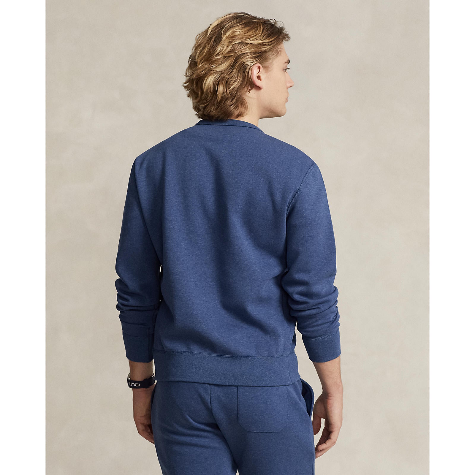 Polo Ralph Lauren - Double-Knit Crew Neck Sweatshirt - Blue Heather