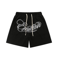 MIXED EMOTION Script Graphic Casual Shorts