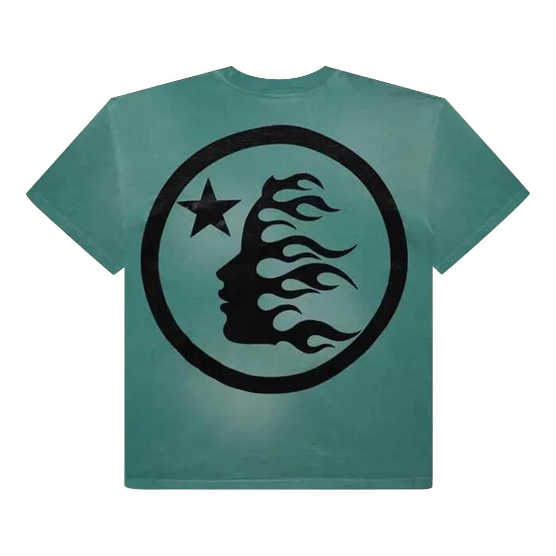 Hellstar Sports Logo Gel Tee Washed Teal