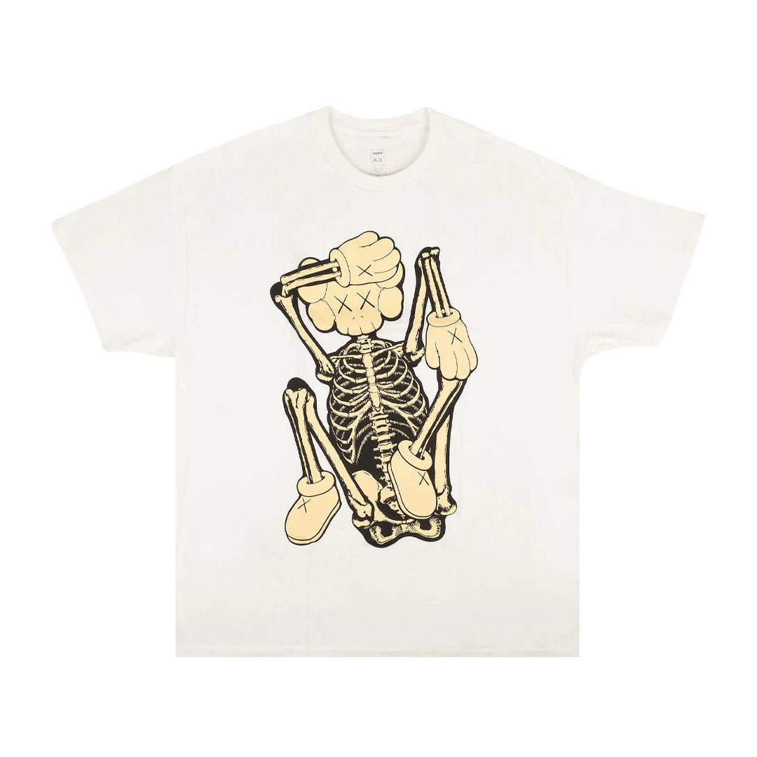 KAWS Skeleton New Fiction Bone Tee 'White'
