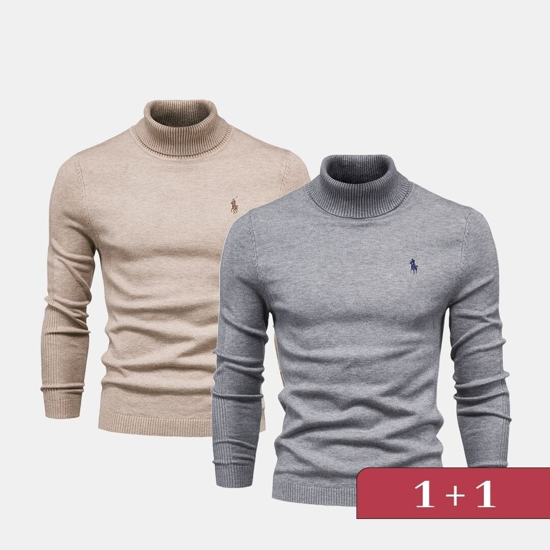 Double Elegance Rollkragenpullover – 1 kaufen, 1 gratis dazu