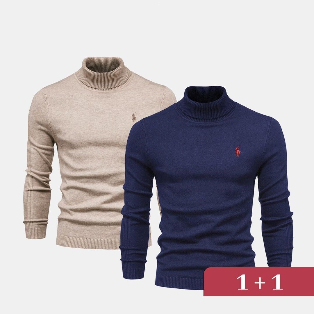 Double Elegance Rollkragenpullover – 1 kaufen, 1 gratis dazu