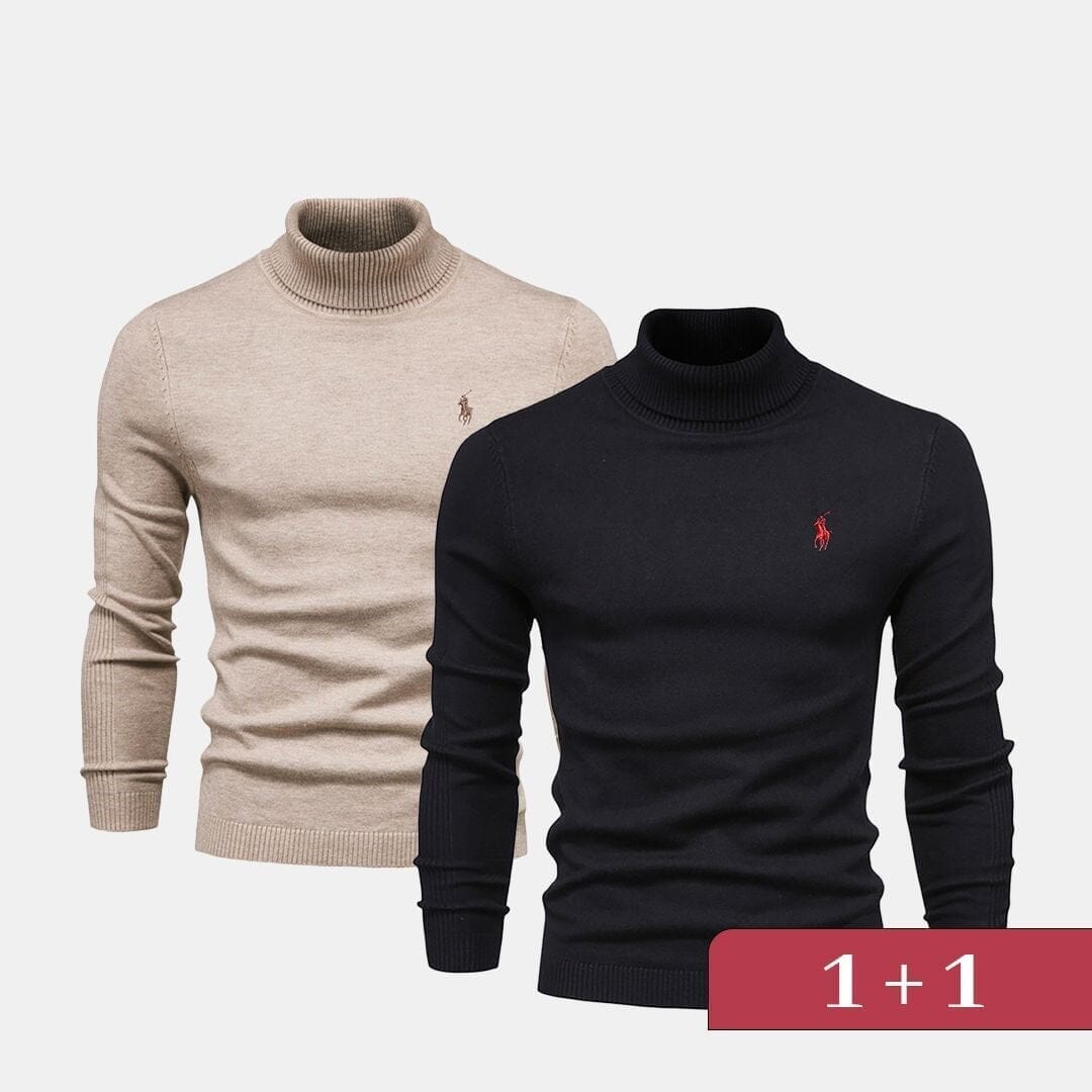 Double Elegance Rollkragenpullover – 1 kaufen, 1 gratis dazu