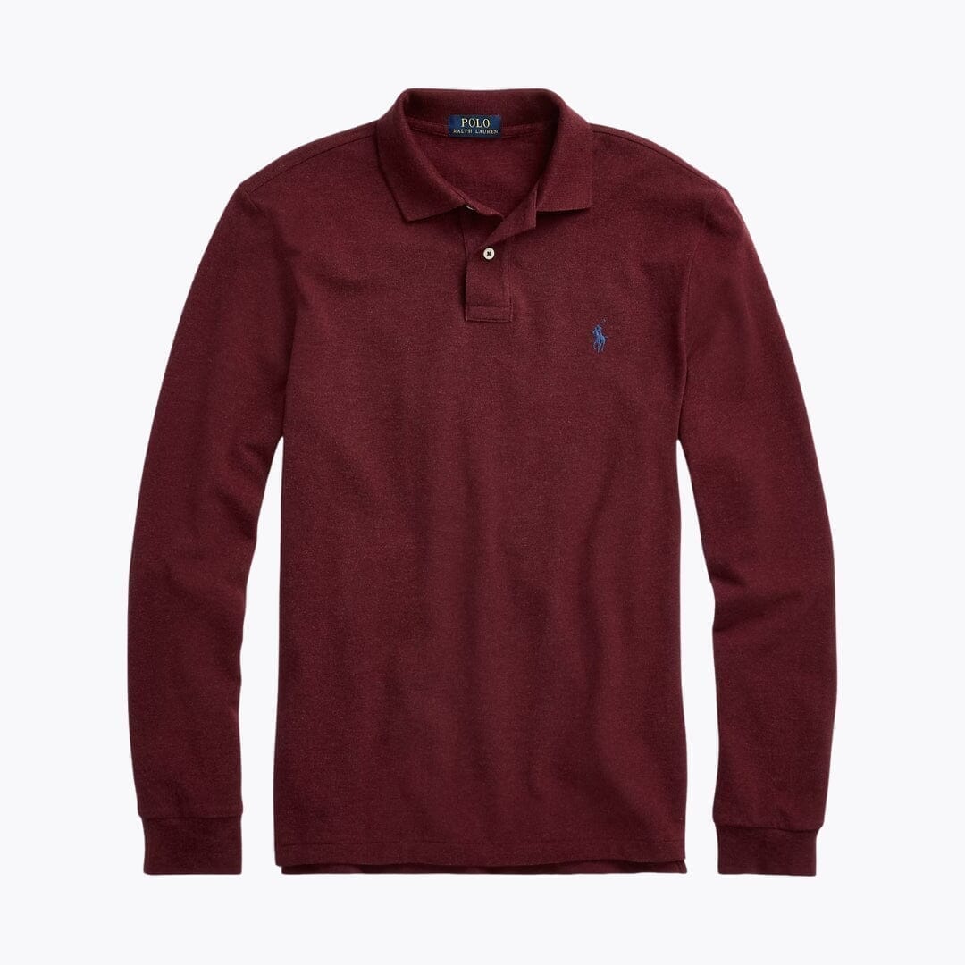 Ralph Lauren Mesh Langarm-Poloshirt