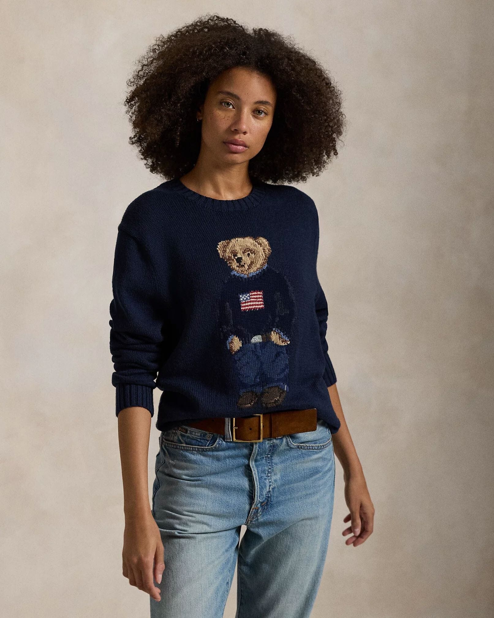Ralph Lauren Polo Bear Baumwoll-Leinen-Pullover