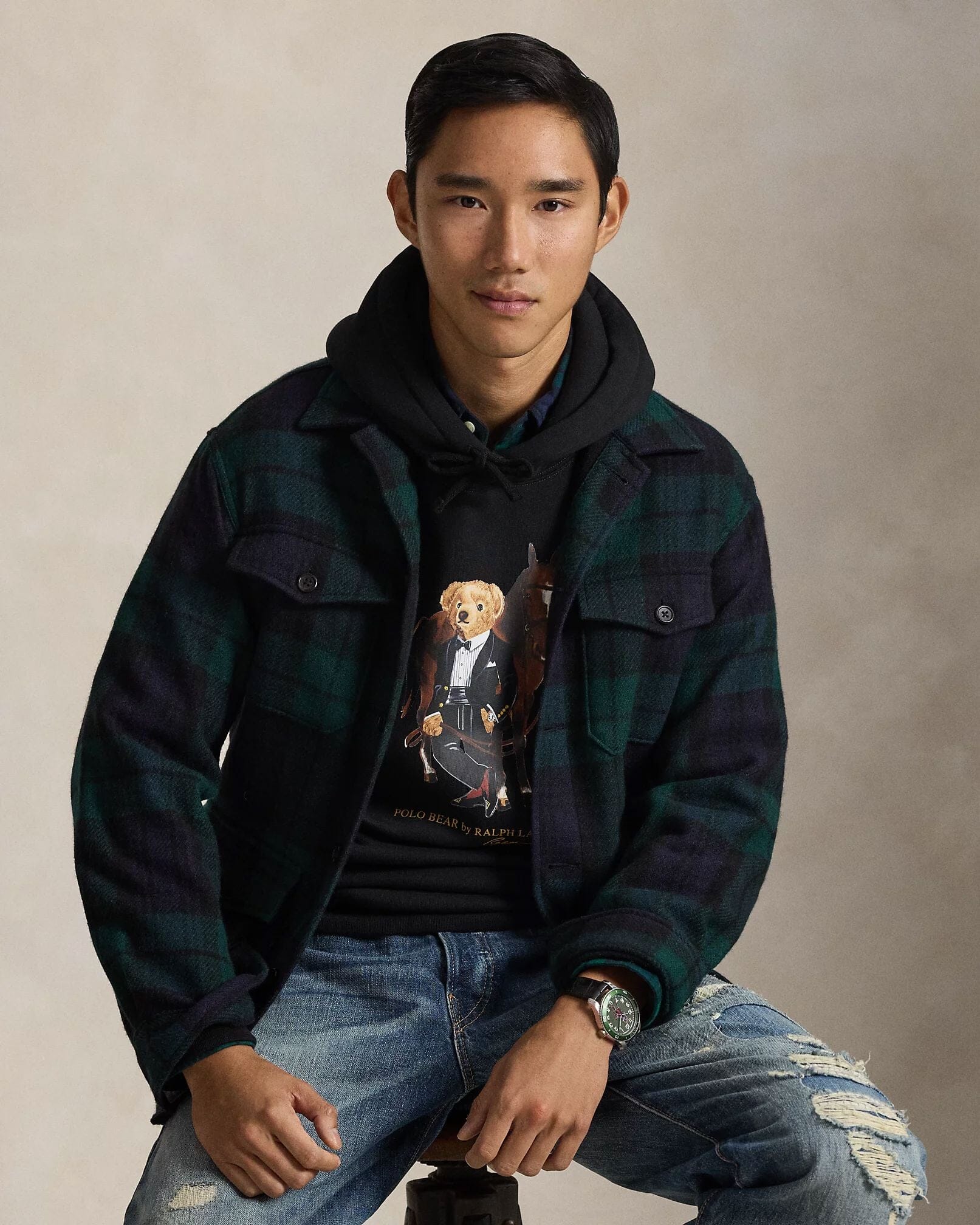 Ralph Lauren Polo Bear Fleece-Kapuzenpullover